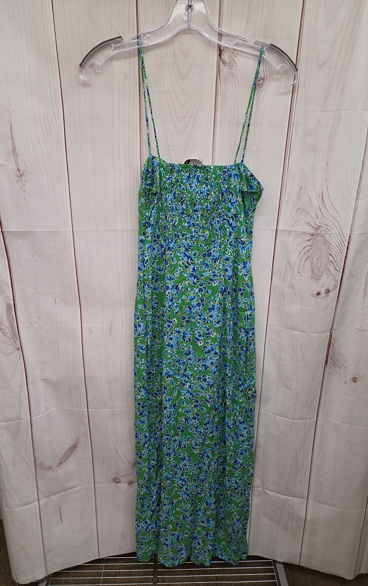Zara Women's Size XS Green & Blue Floral Dress – Off The Rack