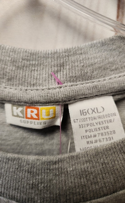 NWT KRU Boy's Size 16 Gray Shirt