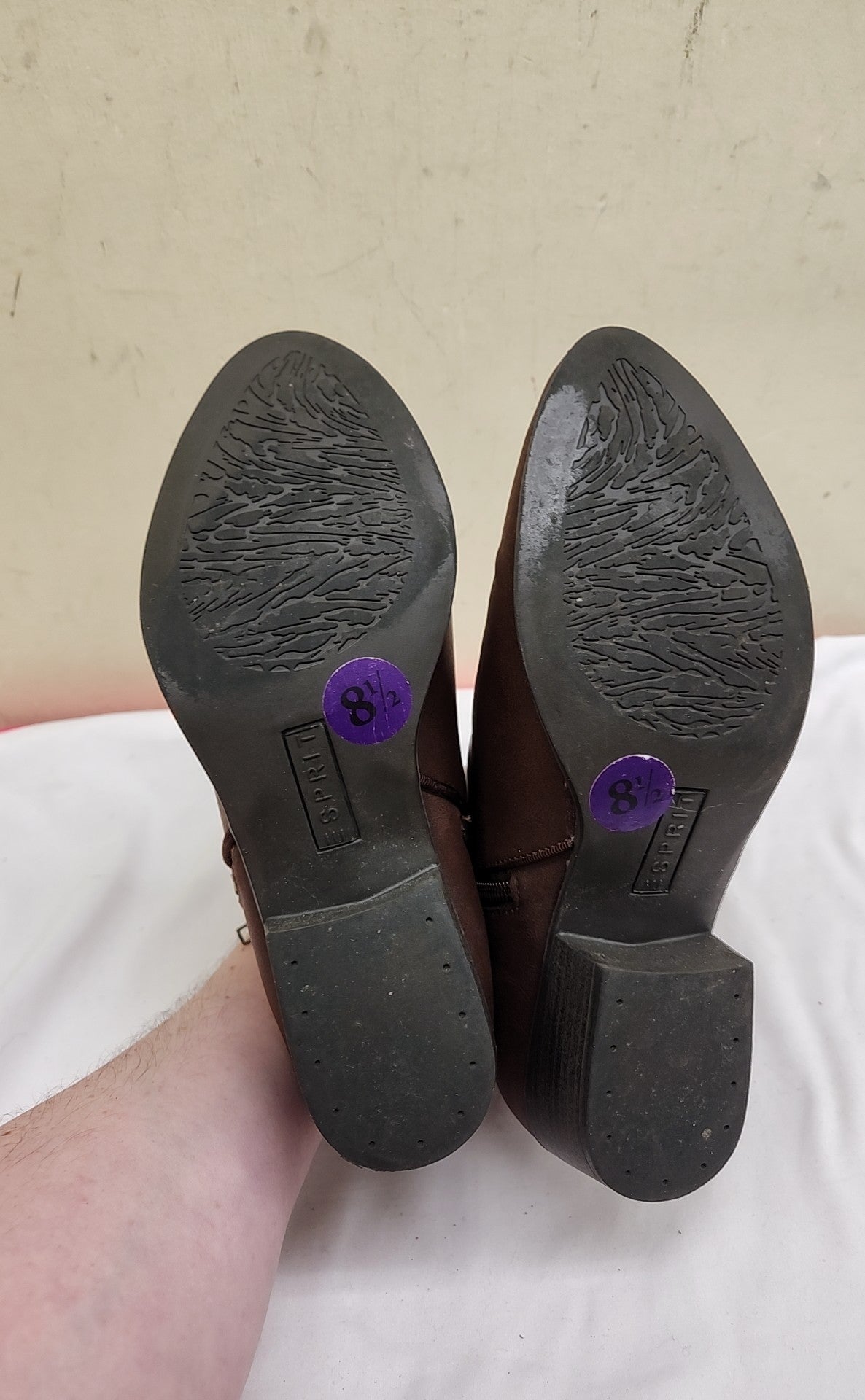 Esprit Women's Size 8-1/2 Brown Boots Shoes