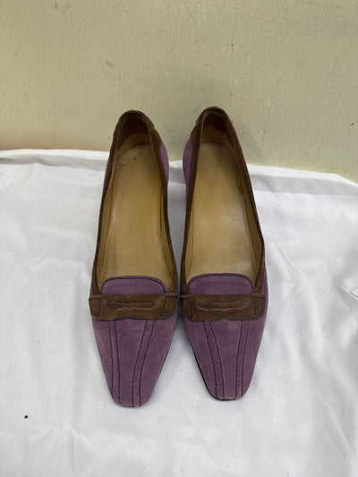 The Original Car Shoe By Prada Women's Size 40 = 9-1/2 Purple Pumps Shoes