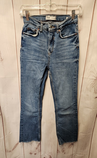 Zara Women's Size 26 (1-2) Blue Jeans The Bootcut