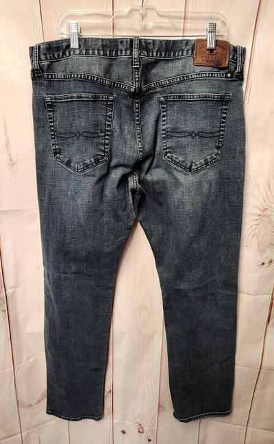 Lucky Brand Men's Size 38x32 Blue Jeans 121 Heritage Slim