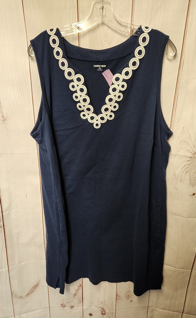Lands End Women's Size 2X Navy Dress