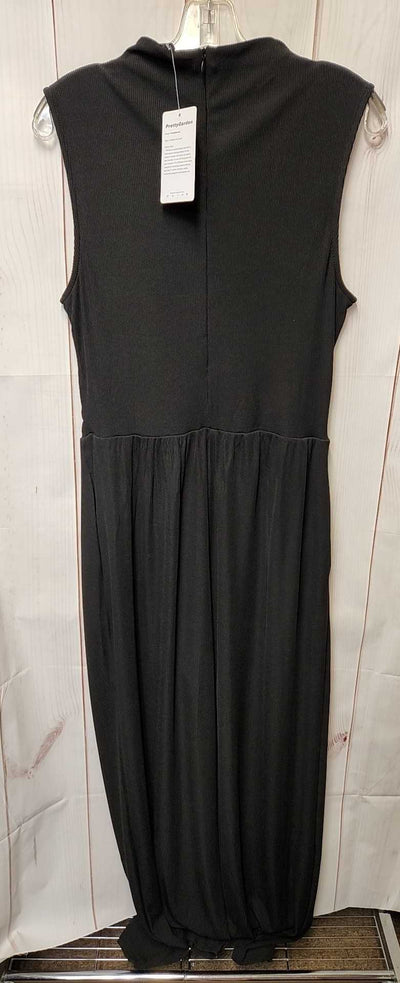 NWT Pretty Garden Women's Size L Black Jumpsuit