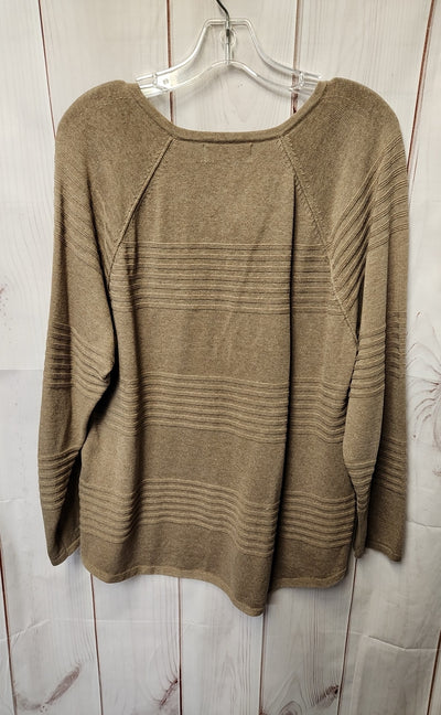 Karen Scott Women's Size L Brown Sweater