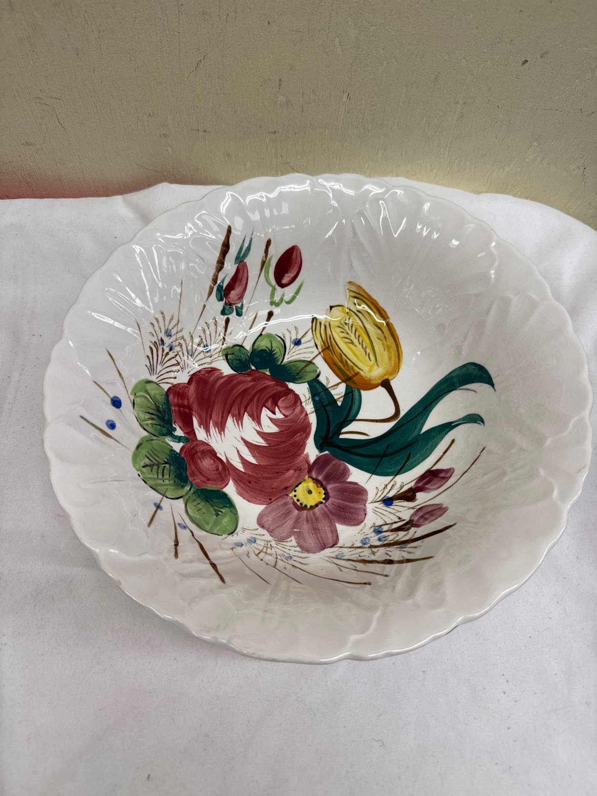 Hand  Painted Floral Bowl