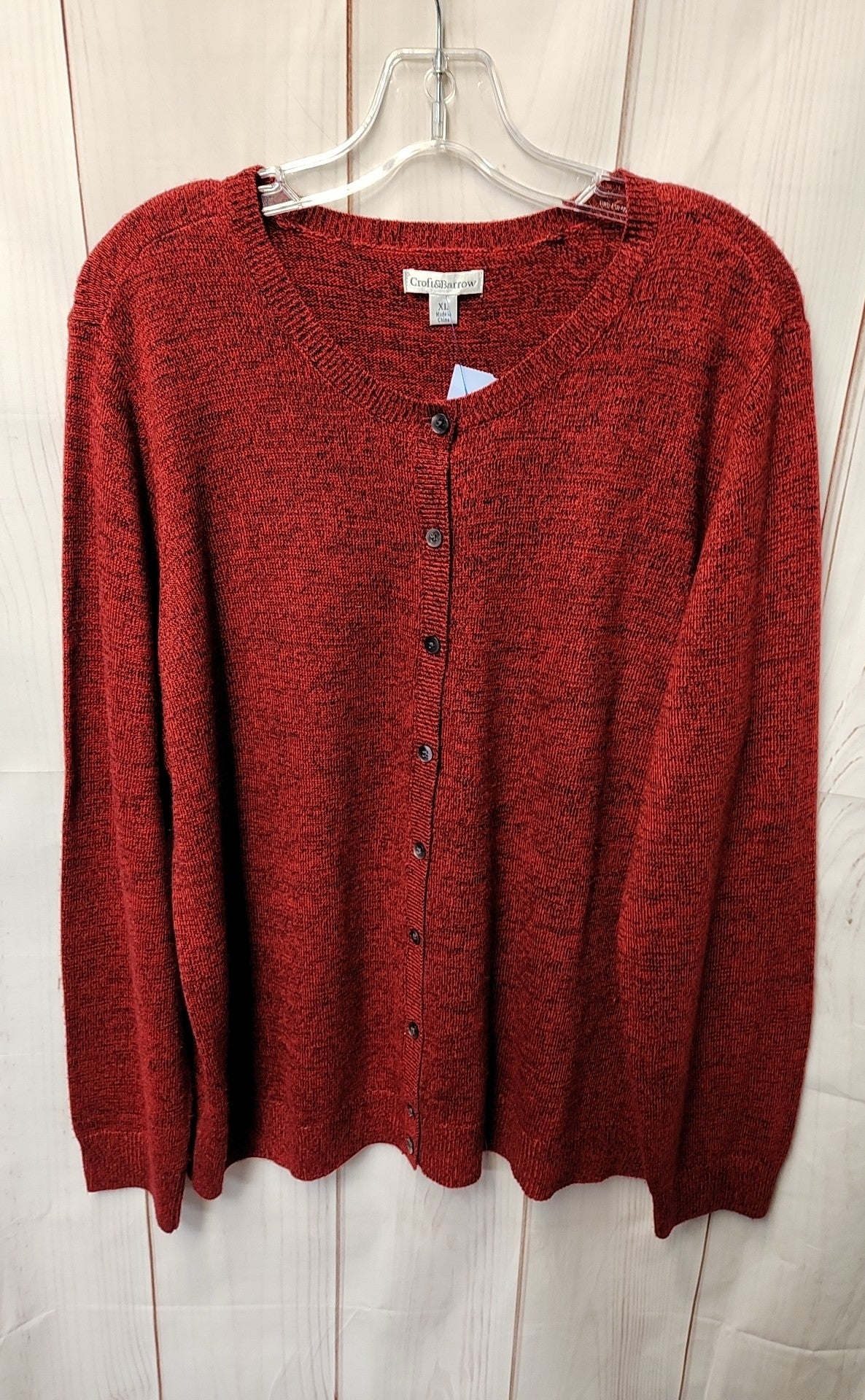 Croft & Barrow Women's Size XL Red Cardigan