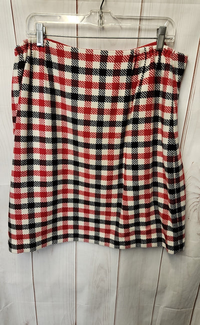 Talbots Women's Size 16 Red & White Skirt