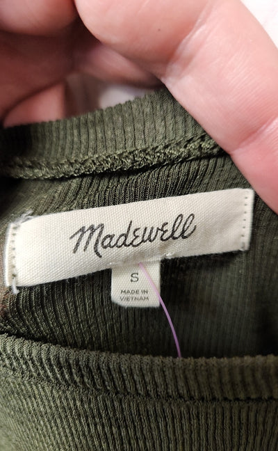 Madewell Women's Size S Green Sleeveless Top