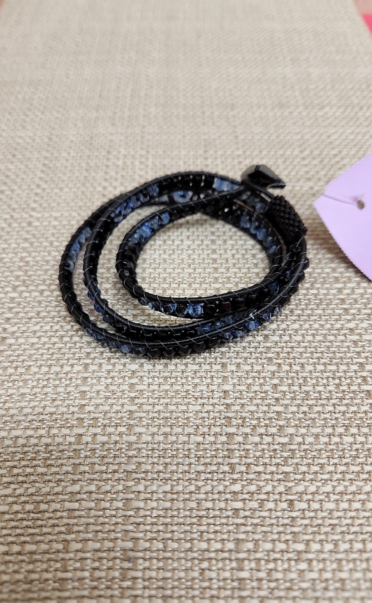 Black & Blue Wrap Bracelet