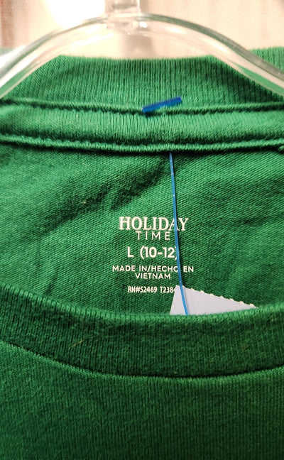Holiday Time Boy's Size 10/12 Green Shirt