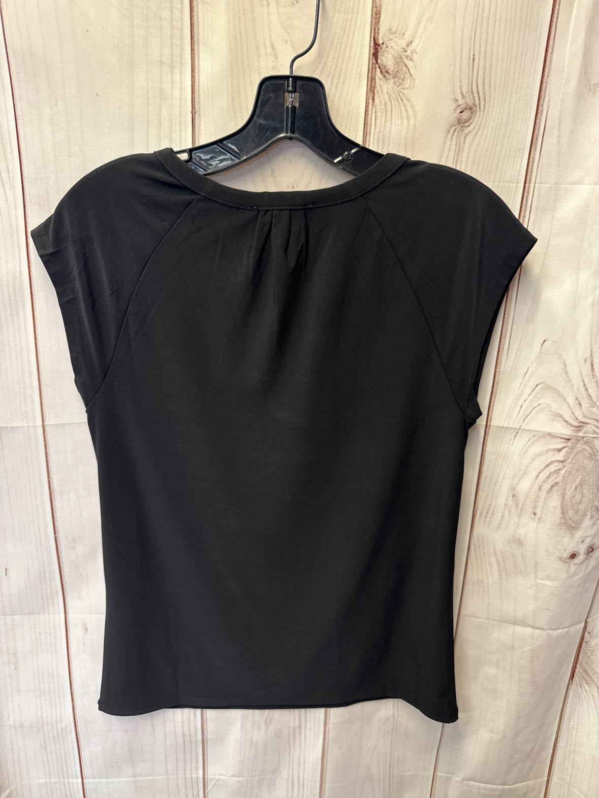 White House Black Market Women's Size XXS Black Short Sleeve Top