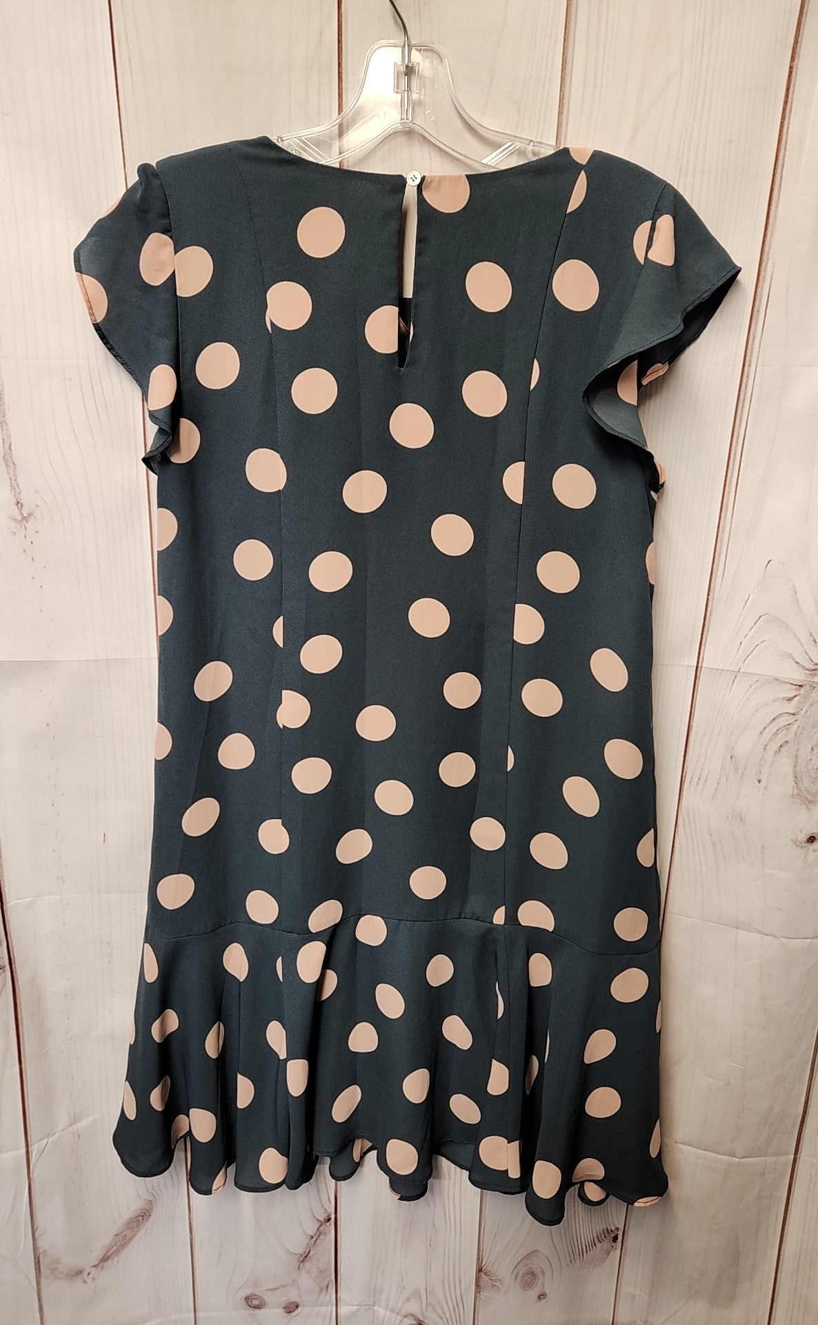 Loft Women's Size S Gray Polka Dot Dress