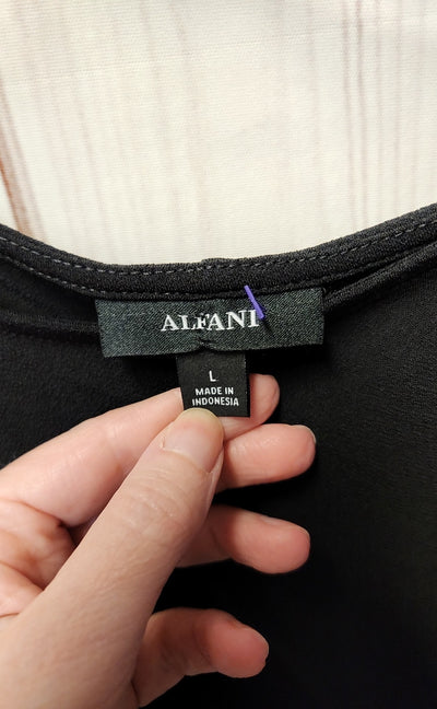 NWT Alfani Women's Size L Black Dress STretch