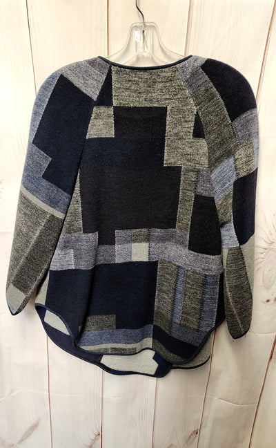 Tahari Women's Size XS/S Gray & Blue Cardigan