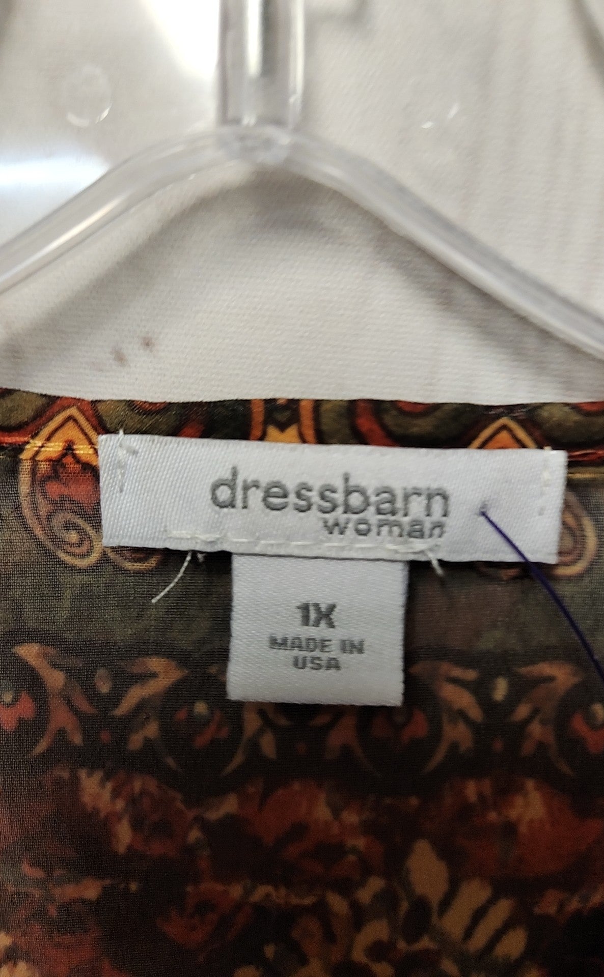 Dressbarn Women's Size 1X Yellow Cover-Up