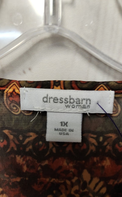 Dressbarn Women's Size 1X Yellow Cover-Up