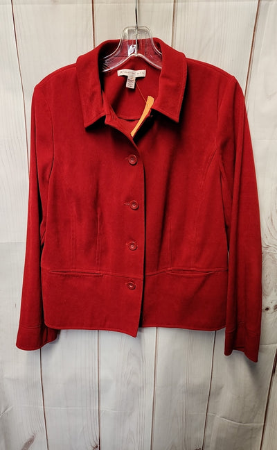 JM Collection Women's Size 10 Petite Red Jacket