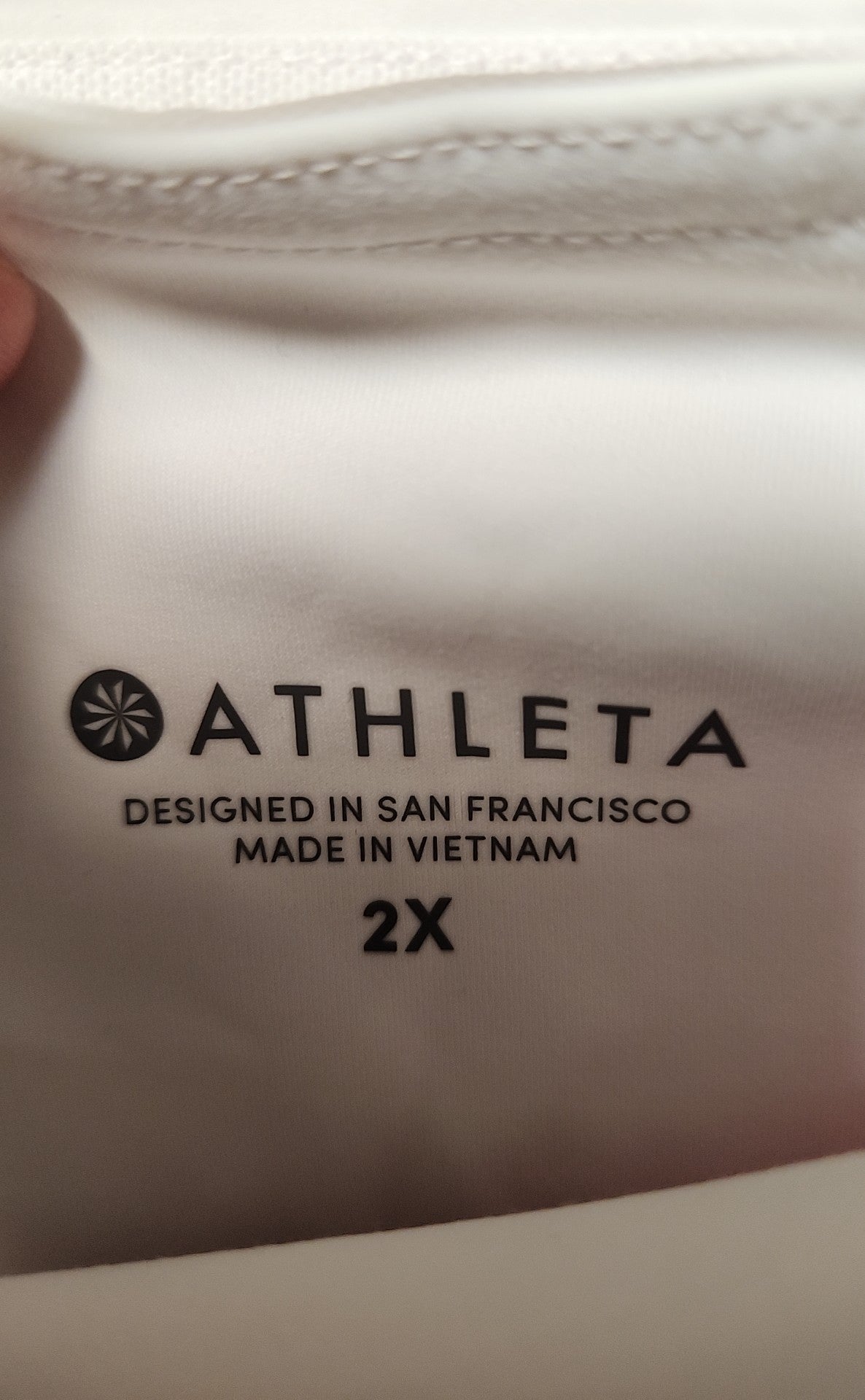 Athleta Women's Size 2X White & Pink Leggings