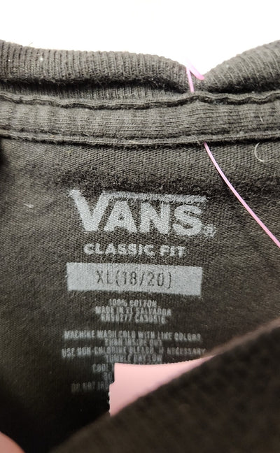 Vans Boy's Size 18/20 Black Shirt