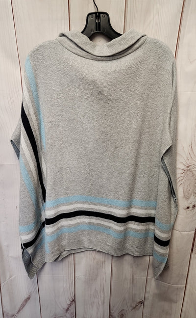 Talbots Women's Size M/L Gray Poncho