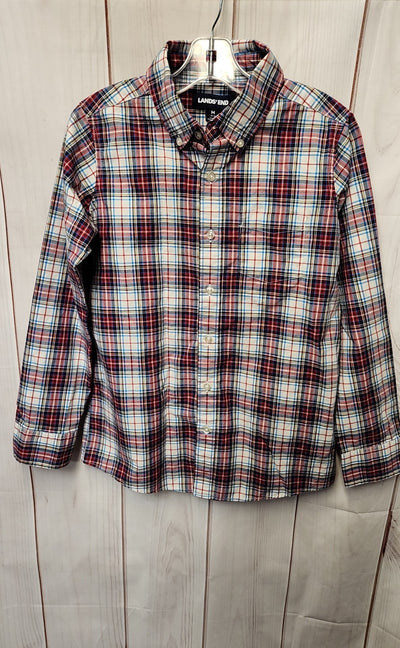Lands End Boy's Size 10/12 Red Shirt