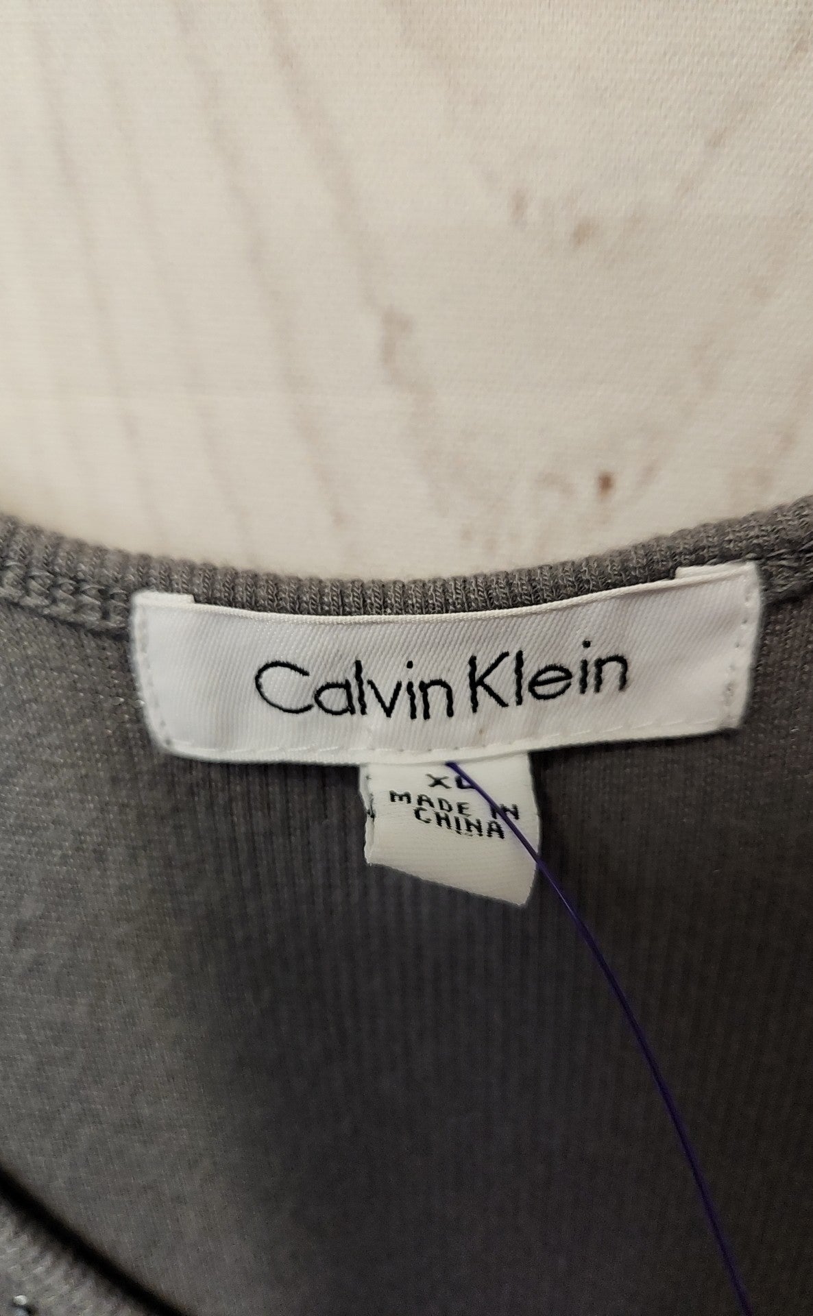 Calvin Klein Women's Size XL Gray Sleeveless Top
