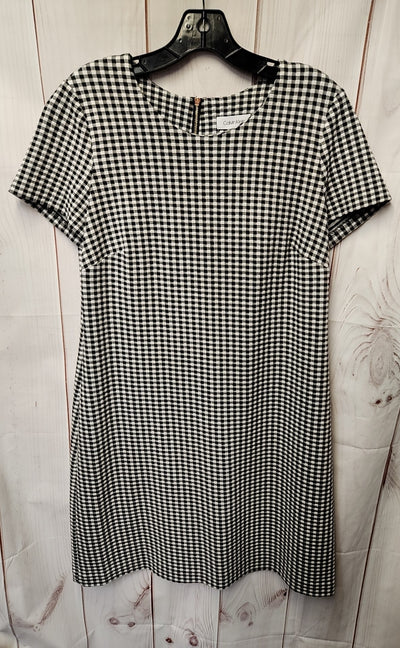 Calvin Klein Women's Size 12 White & Black Dress