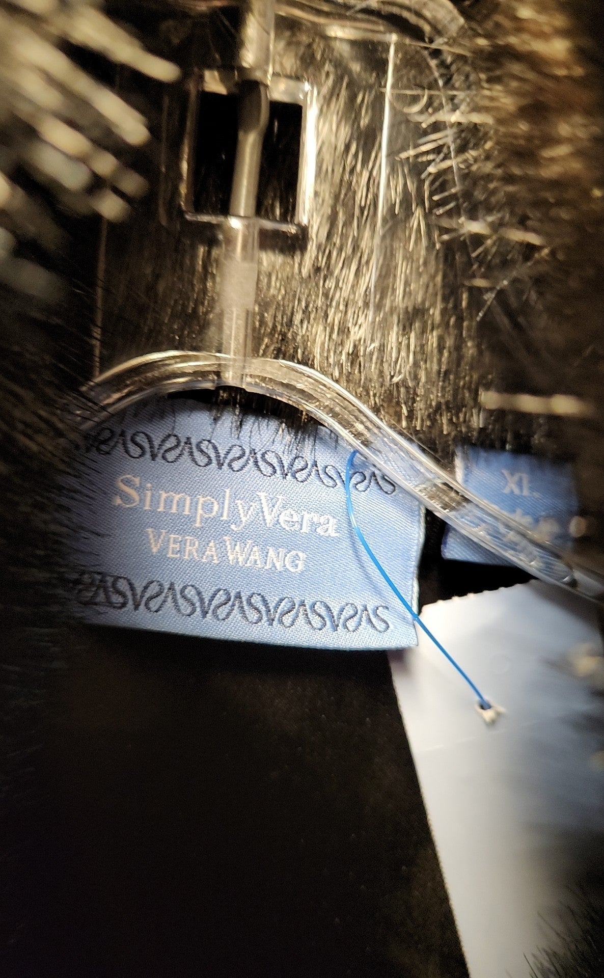 Simply Vera Women's Size XL Brown Faux Fur Vest