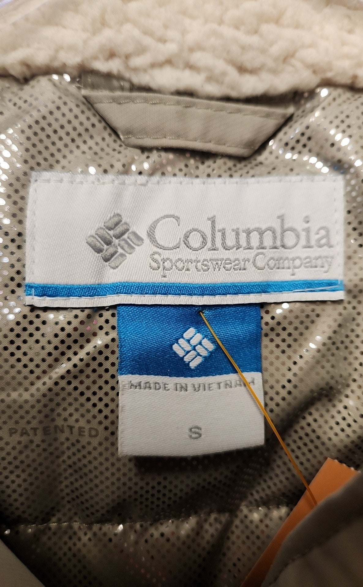 Columbia Women's Size S Gray Coat Icelandite TurboDown Jacket Parka