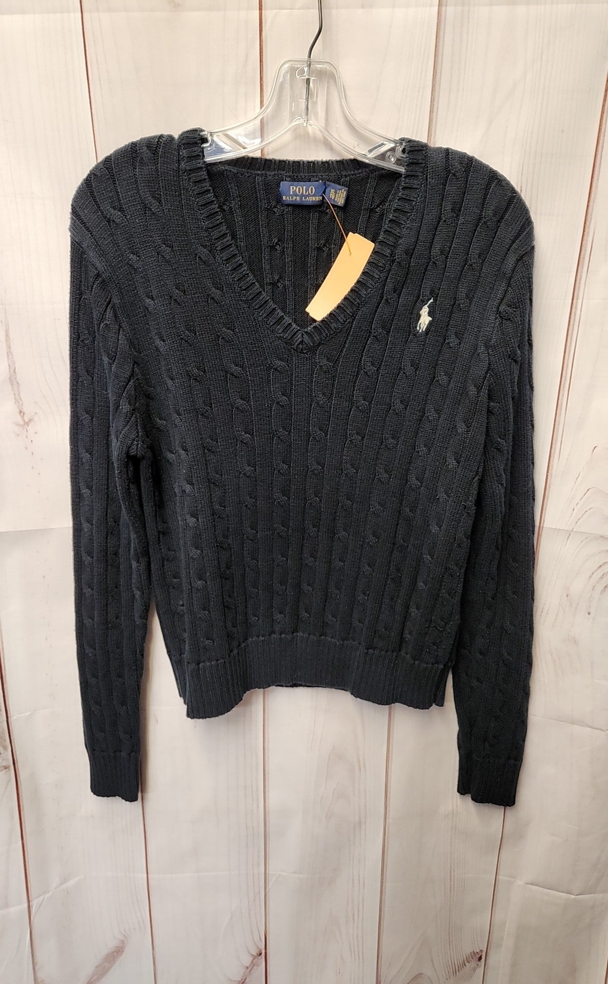 Polo by Ralph Lauren Women's Size XL Black Sweater