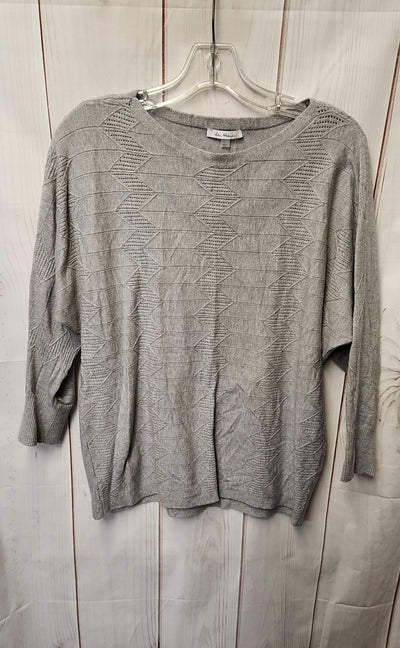 Vila Milano Women's Size L Gray 3/4 Sleeve Top
