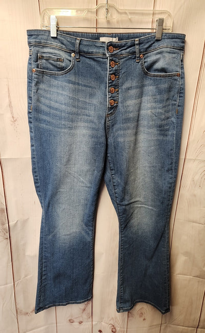 Loft Women's Size 30 (9-10) Blue Jeans The Kick Crop