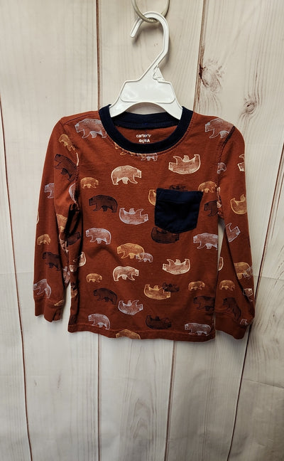 Carters Boy's Size 4 Brown Shirt