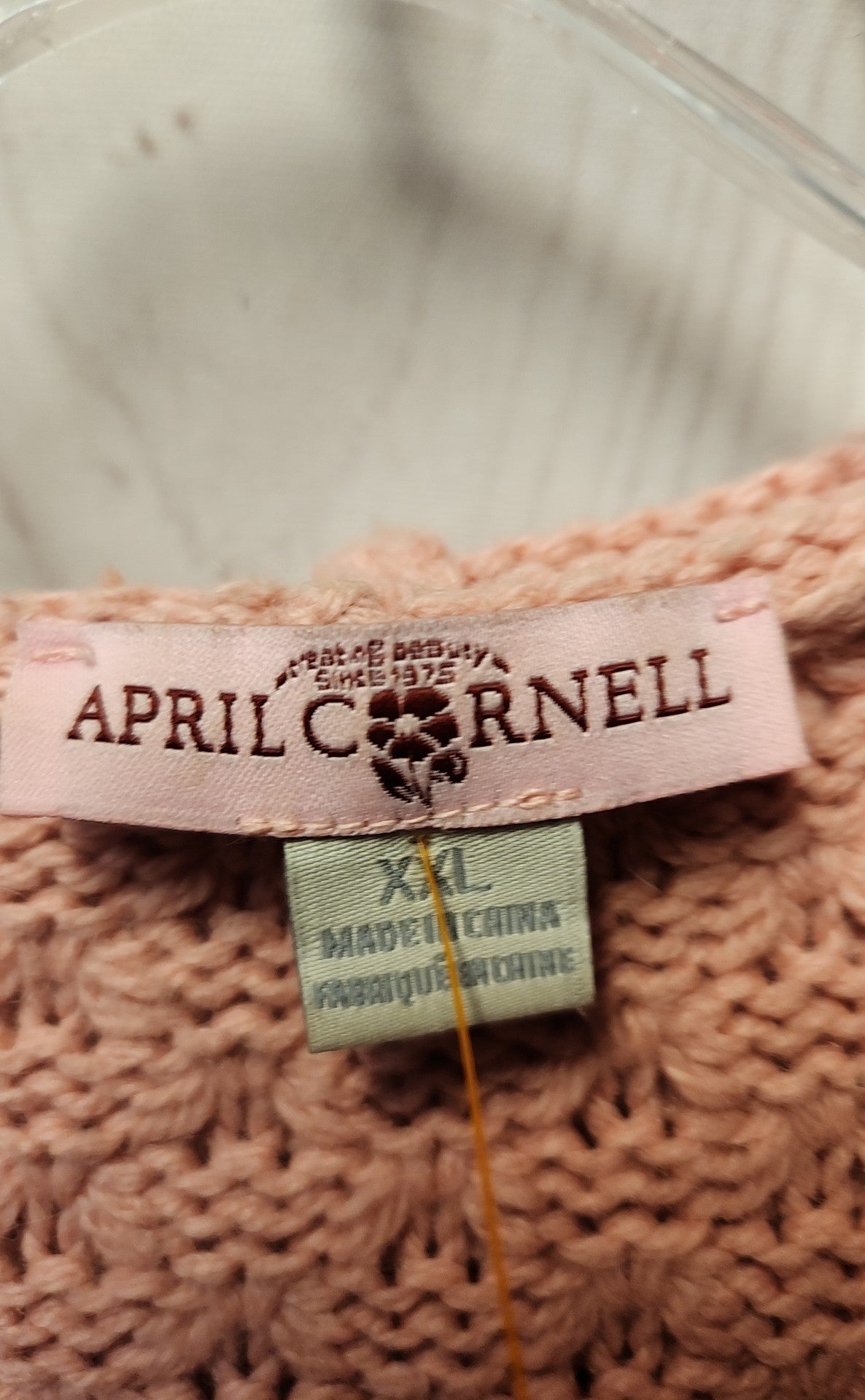April Cornell Women's Size XXL Pink Cardigan