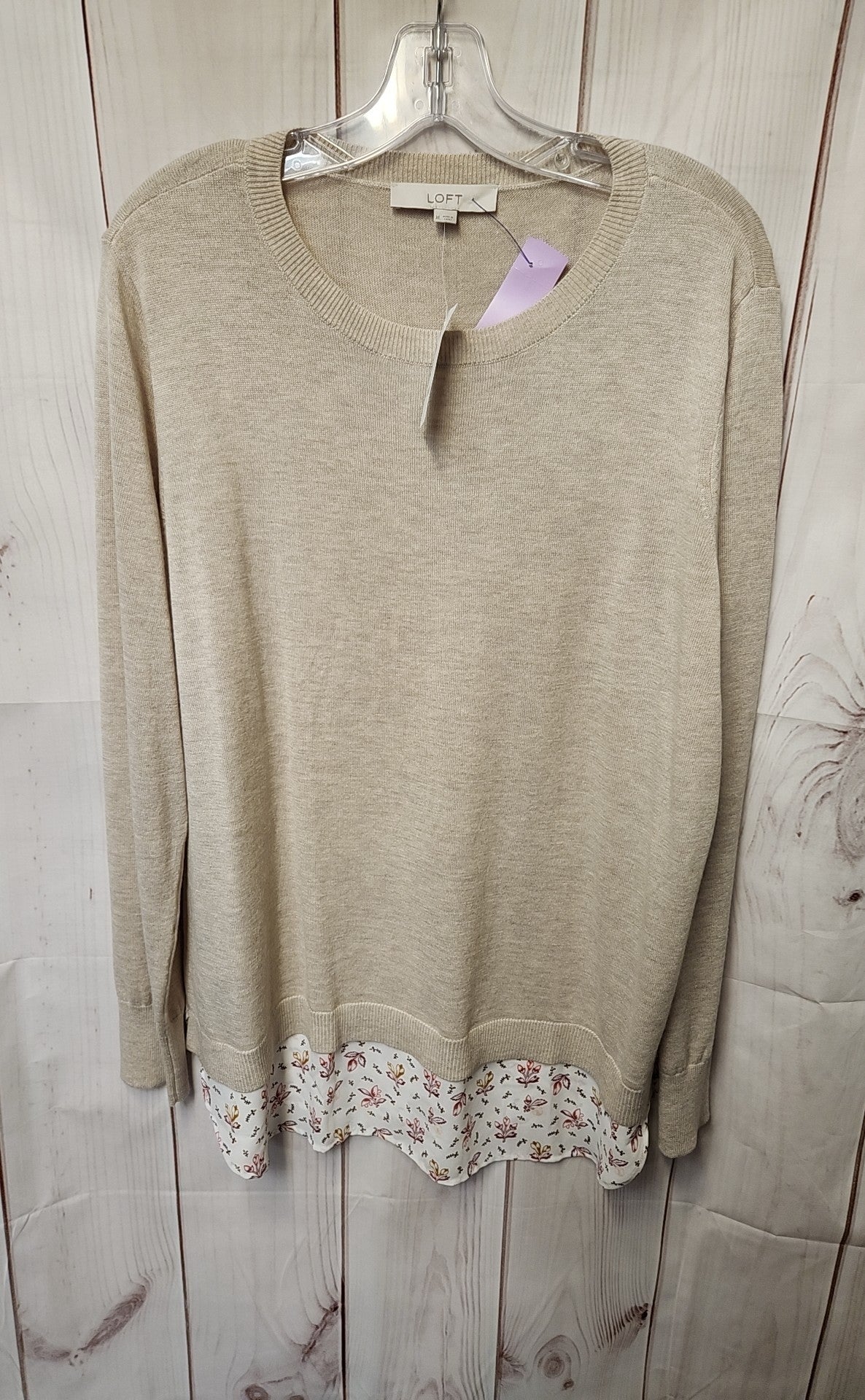 NWT Loft Women's Size XL Beige Sweater