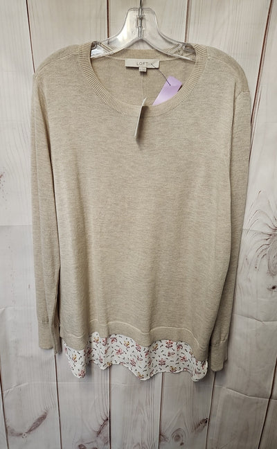 NWT Loft Women's Size XL Beige Sweater