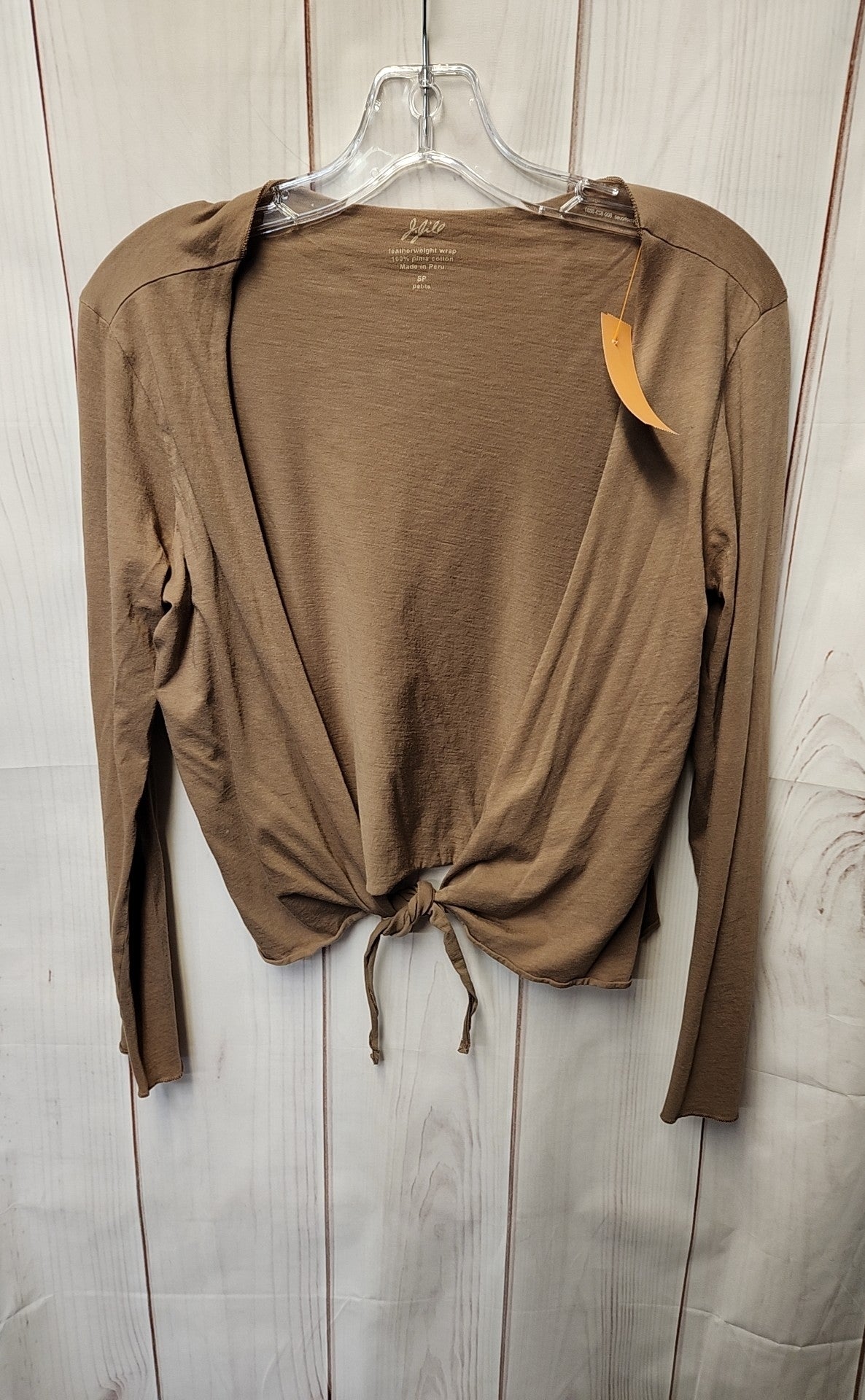 J Jill Women's Size S Petite Brown Cardigan