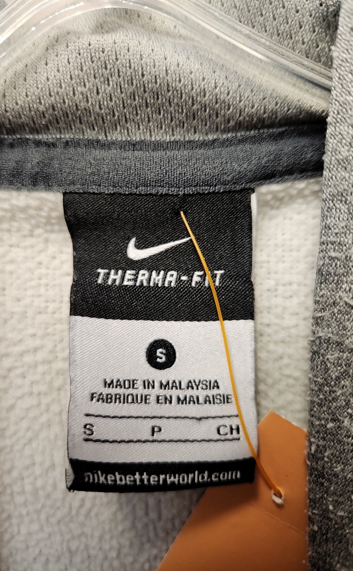 New England Patriots NFL Nike Men's Size S Gray Hooded Sweatshirt