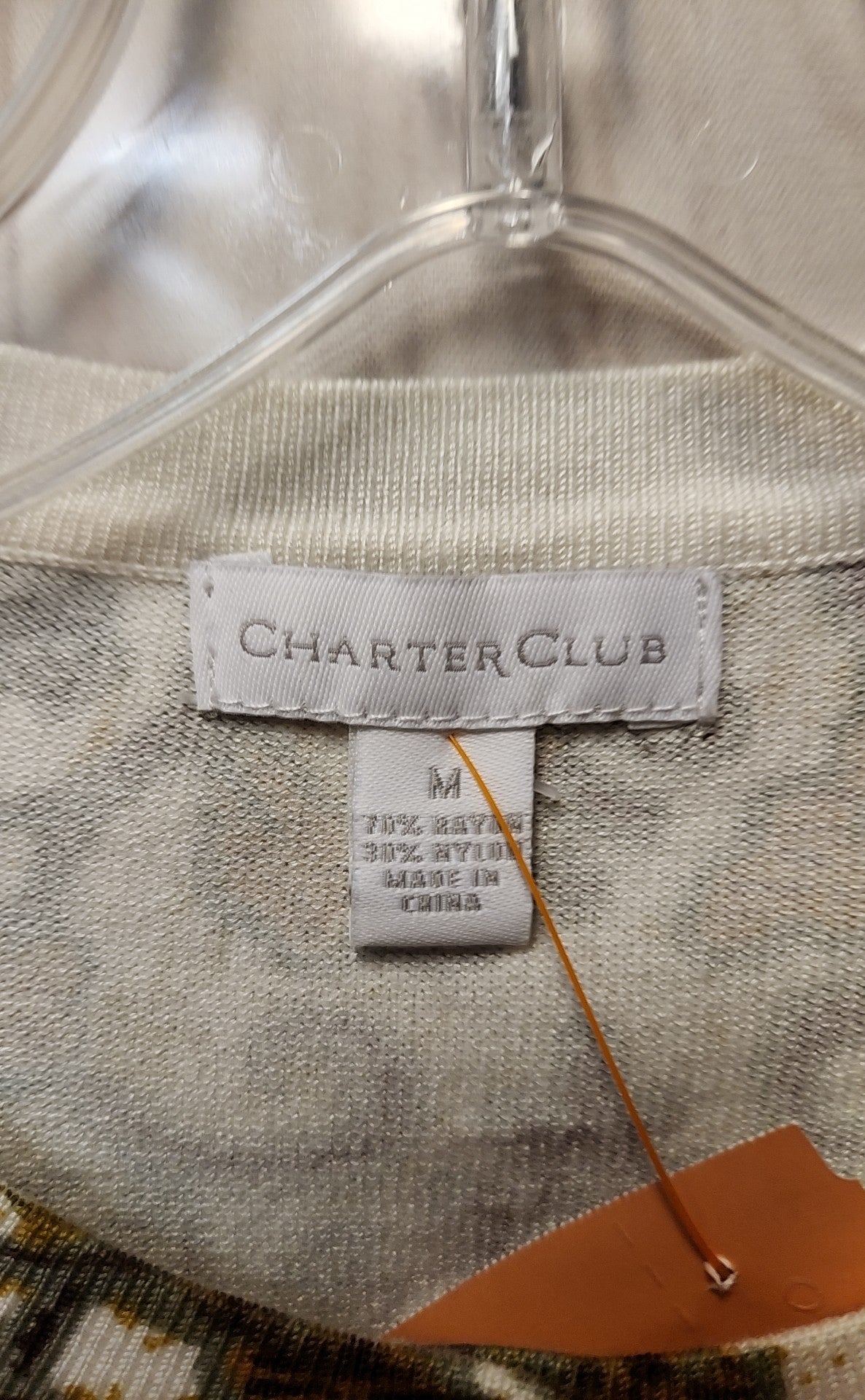 Charter Club Women's Size M Green Cardigan