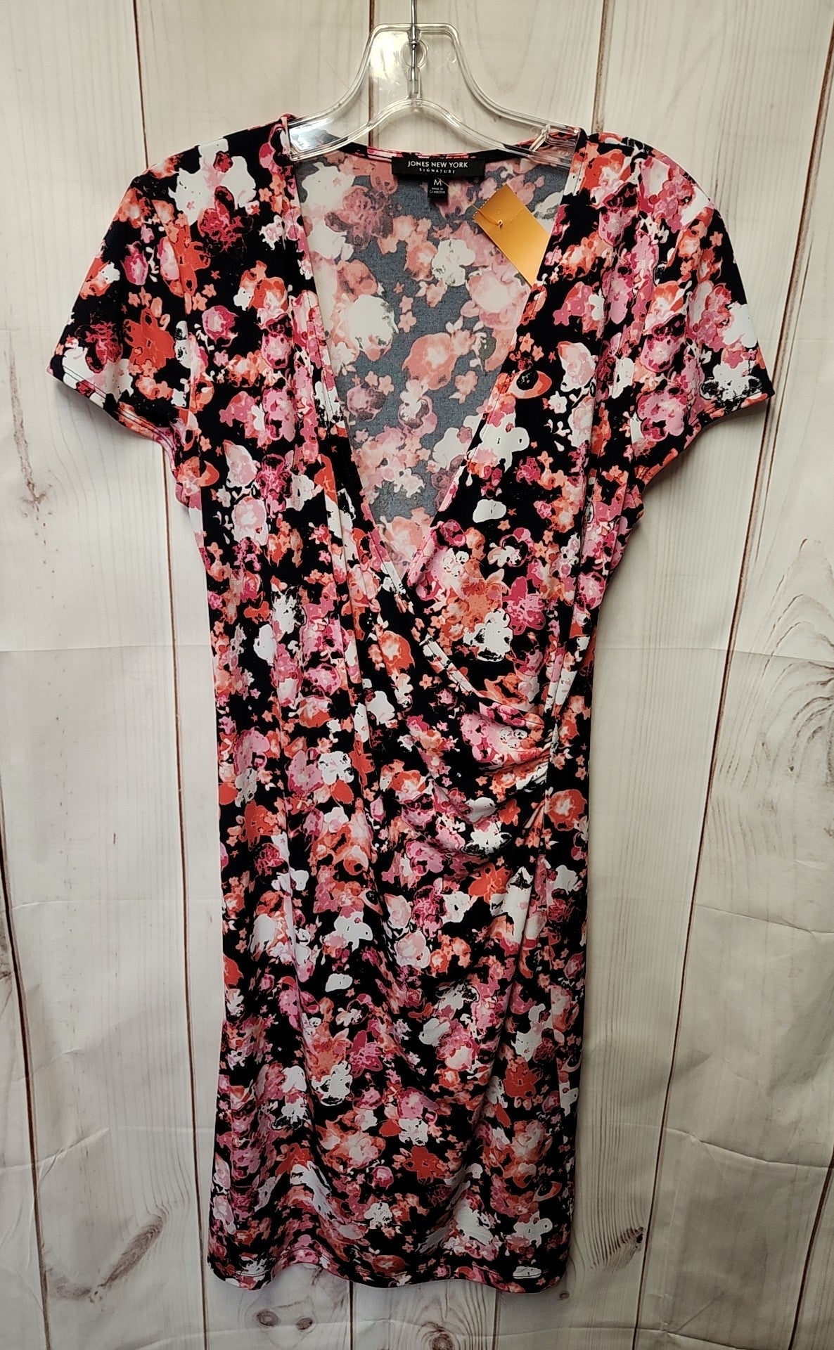 Jones New York Women's Size M Pink Floral Dress