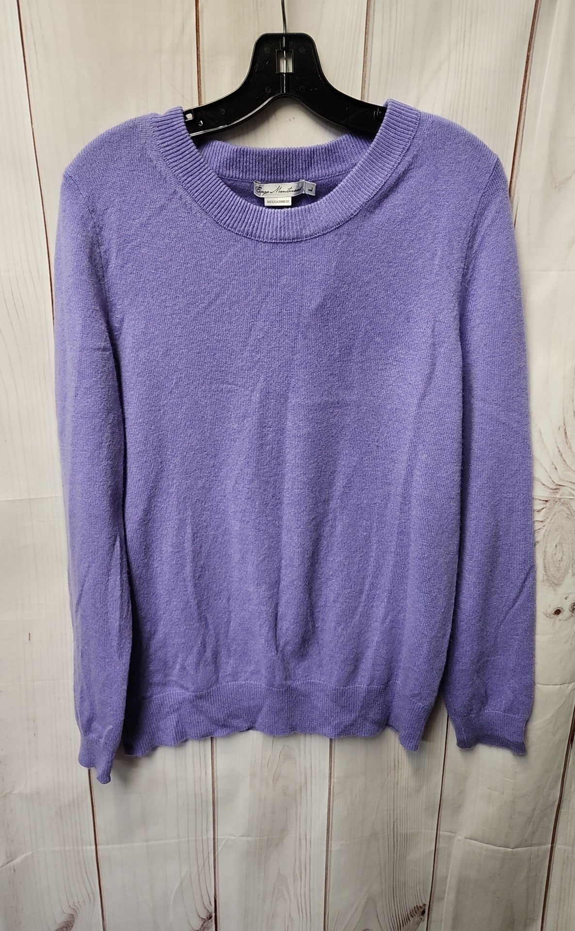 Enzo Mantovani Women's Size L Purple Cashmere Sweater