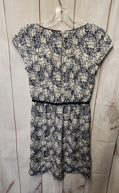 Loft Women's Size 0 White & Blue Floral Dress
