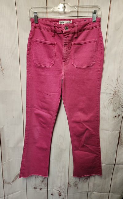 Zara Women's Size 27 (3-4) Pink Jeans
