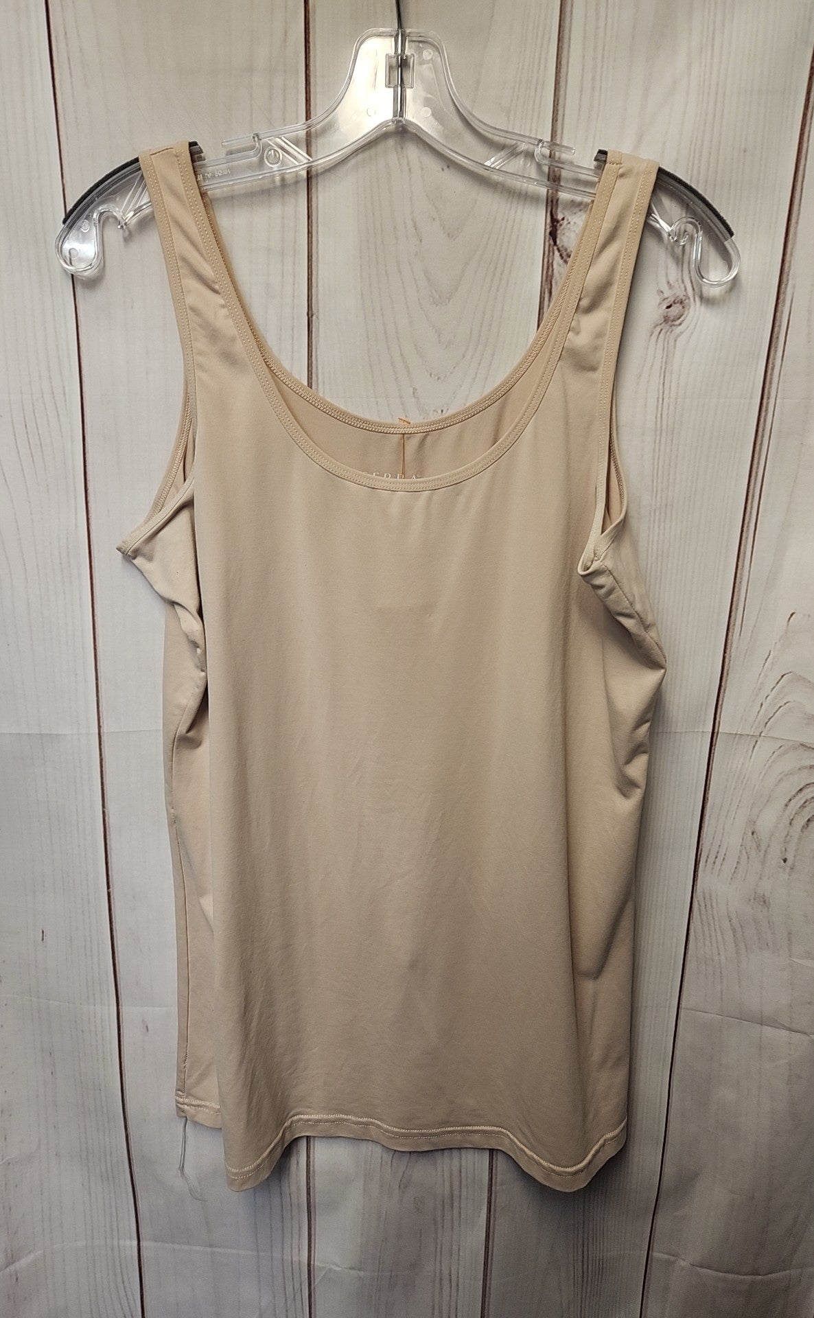 Serra Women's Size XL Beige Sleeveless Top