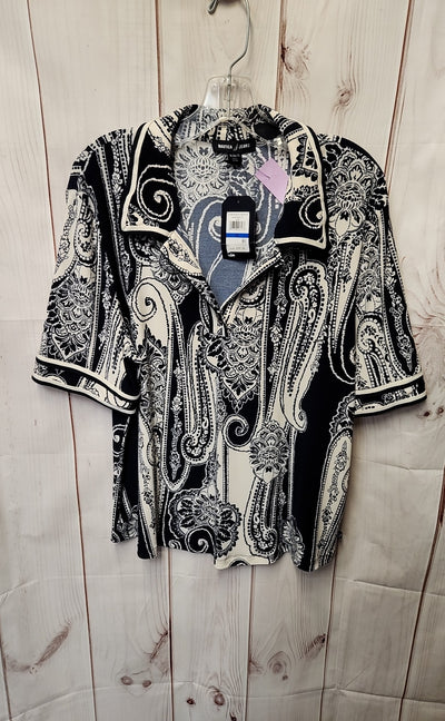 NWT Nautica Women's Size XL Navy Short Sleeve Top