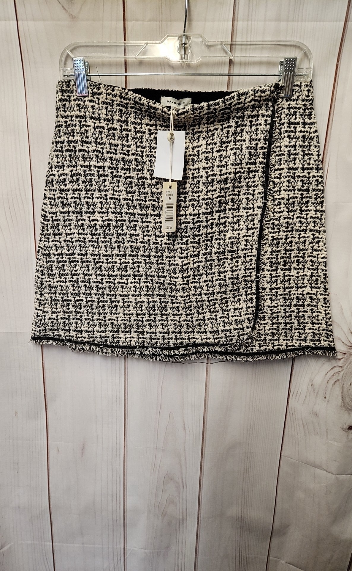 NWT Max Studio Women's Size M White & Black Skirt