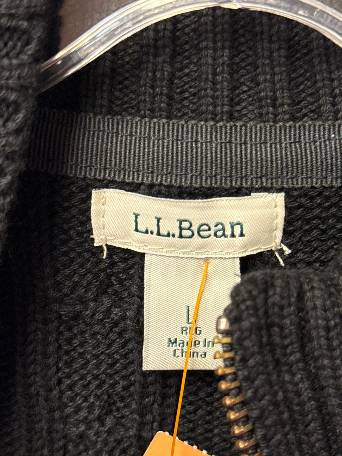 LL Bean Men's Size L Black Sweater