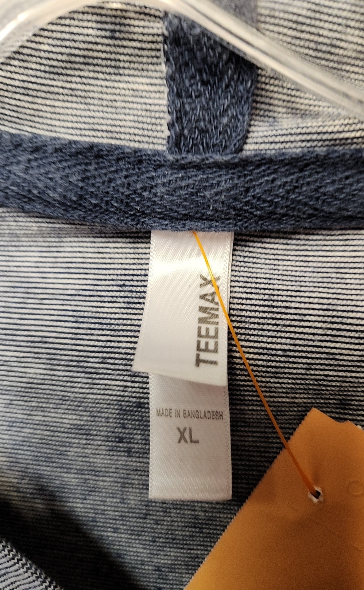Teemax Men's Size XL Blue Shirt