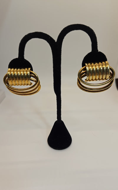 Gold Clip-on Earrings